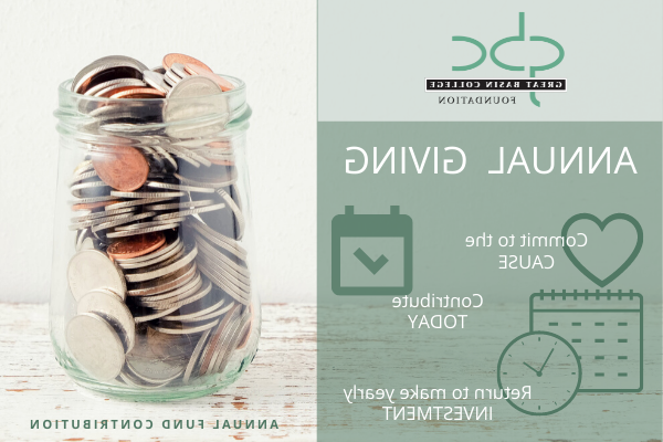 年度捐献 page title graphic with a jar filled with coins.